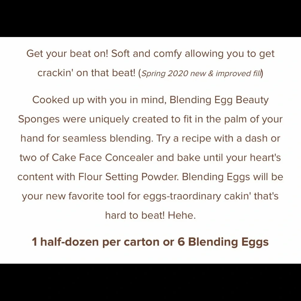 🐣 Beauty Bakerie Blending Egg Beauty Sponges - 6 makeup sponges